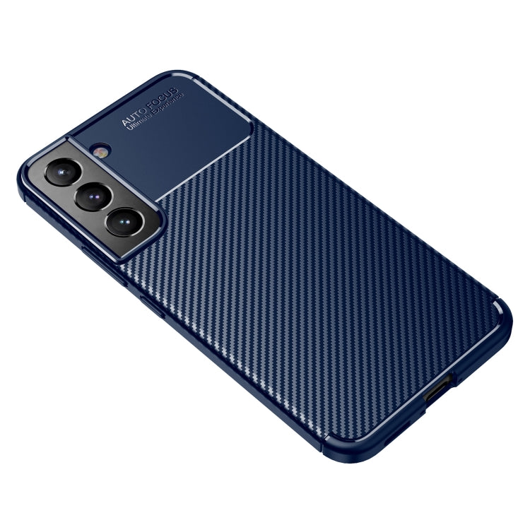 For Samsung Galaxy S22 Carbon Fiber Texture Shockproof TPU Case