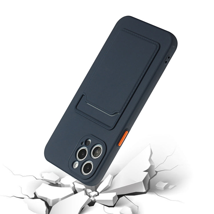 For iPhone 13 Pro Max Card Slot Design Shockproof TPU Protective Case