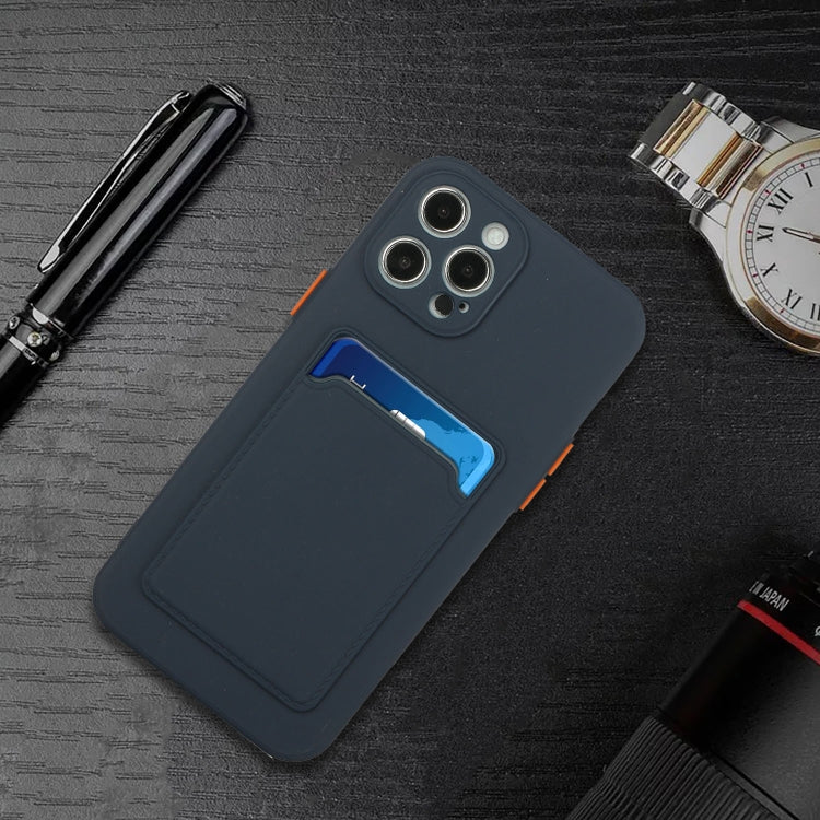 For iPhone 13 Pro Max Card Slot Design Shockproof TPU Protective Case
