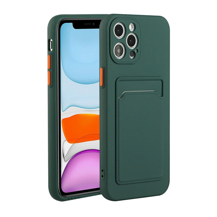 For iPhone 13 Pro Max Card Slot Design Shockproof TPU Protective Case