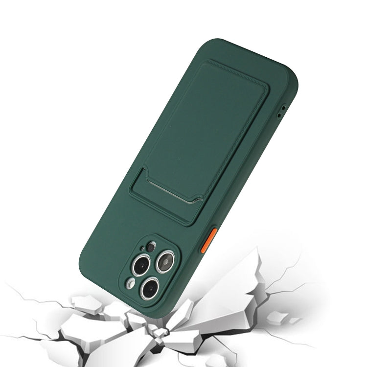 For iPhone 13 Pro Max Card Slot Design Shockproof TPU Protective Case