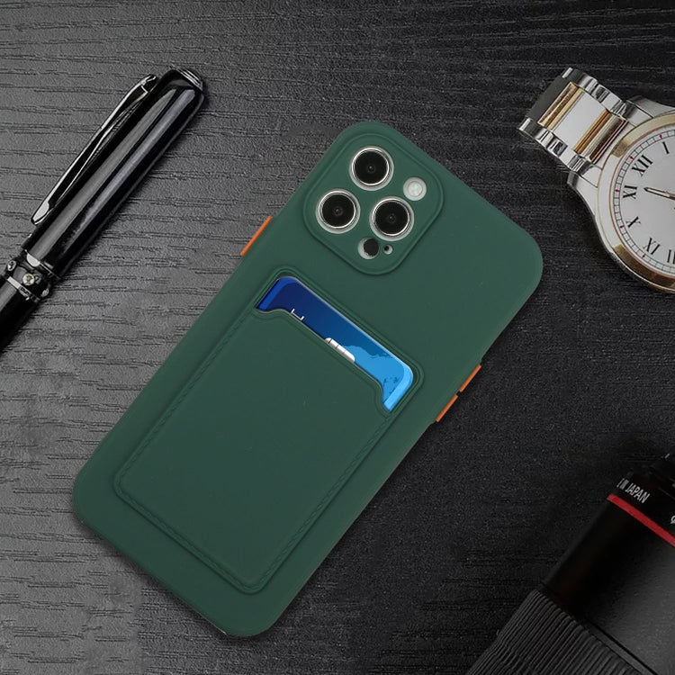 For iPhone 13 Pro Max Card Slot Design Shockproof TPU Protective Case