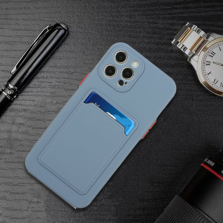 For iPhone 13 Pro Max Card Slot Design Shockproof TPU Protective Case