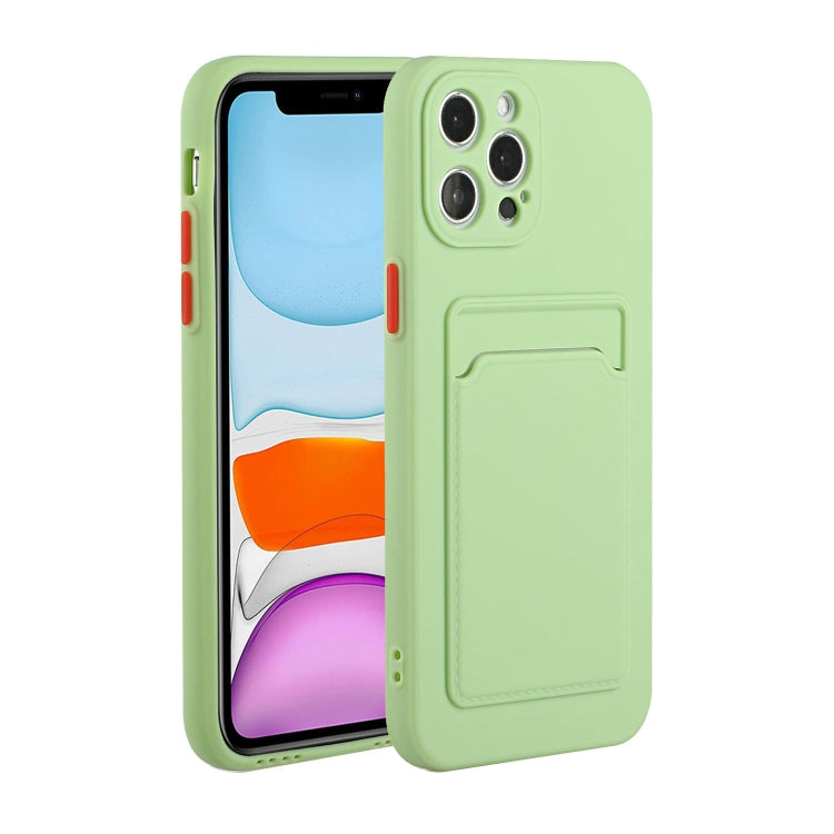 For iPhone 13 Pro Max Card Slot Design Shockproof TPU Protective Case