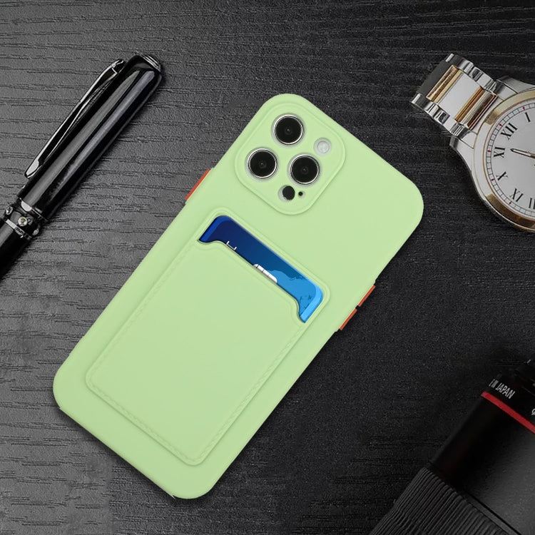 For iPhone 13 Pro Max Card Slot Design Shockproof TPU Protective Case