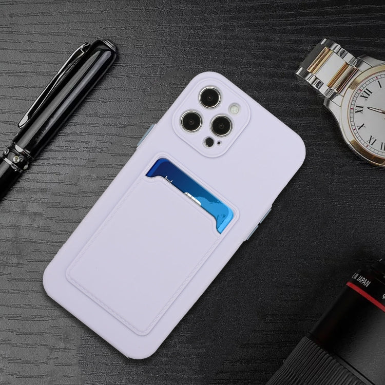 For iPhone 13 Pro Max Card Slot Design Shockproof TPU Protective Case