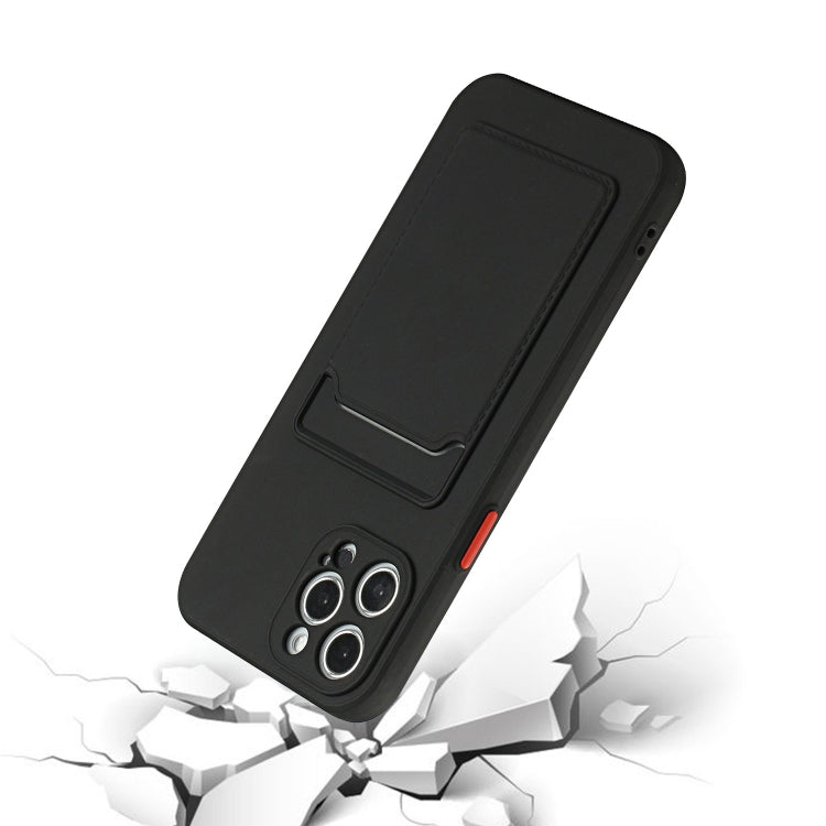 For iPhone 13 Pro Max Card Slot Design Shockproof TPU Protective Case