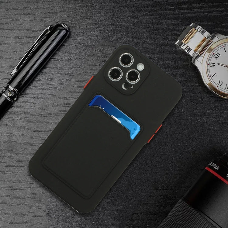For iPhone 13 Pro Max Card Slot Design Shockproof TPU Protective Case