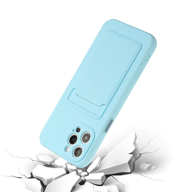 For iPhone 13 Pro Max Card Slot Design Shockproof TPU Protective Case