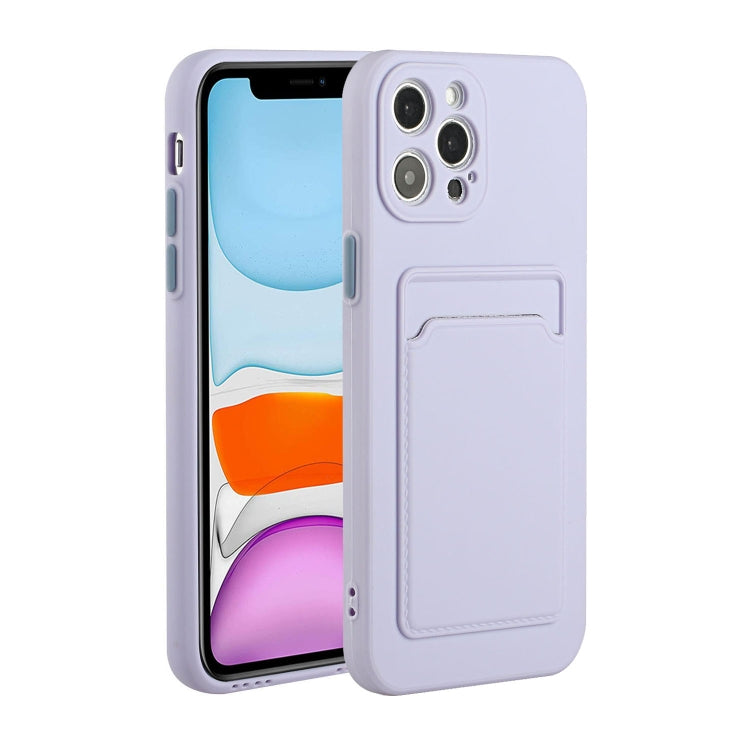 For iPhone 13 Pro Max Card Slot Design Shockproof TPU Protective Case