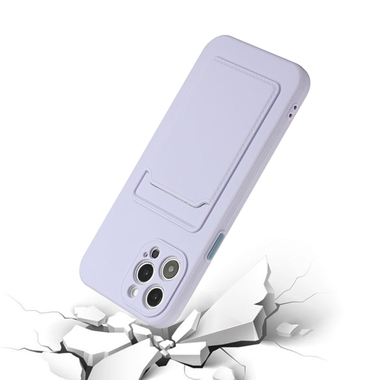 For iPhone 13 Pro Max Card Slot Design Shockproof TPU Protective Case