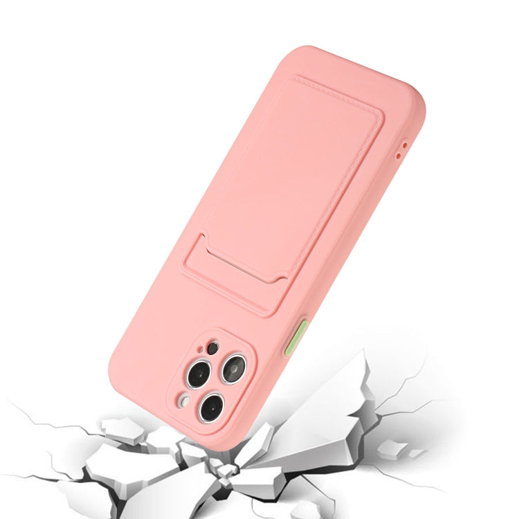 For iPhone 13 Pro Max Card Slot Design Shockproof TPU Protective Case