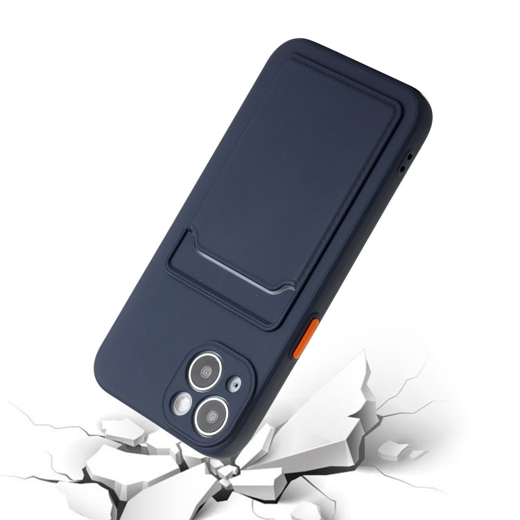For iPhone 13 Card Slot Design Shockproof TPU Protective Case