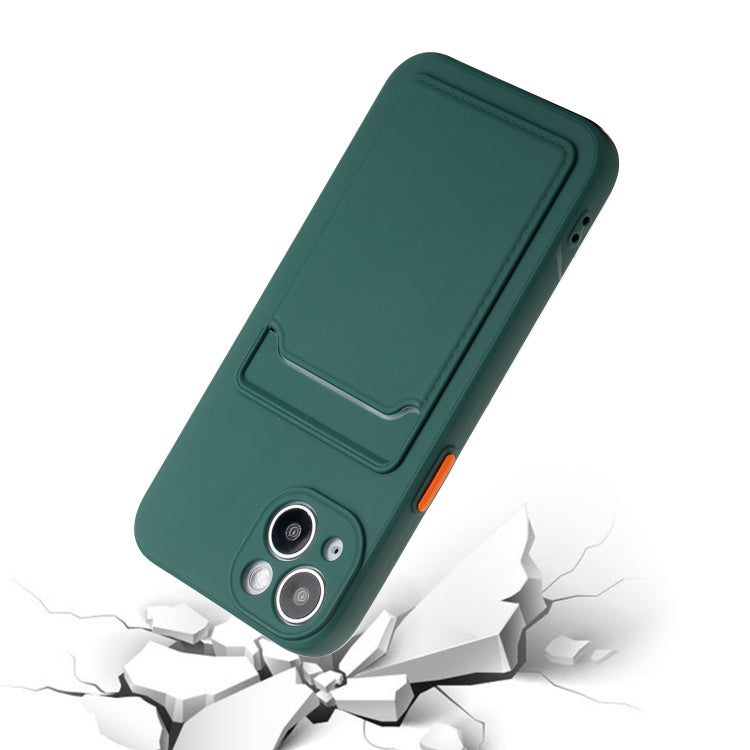 For iPhone 13 Card Slot Design Shockproof TPU Protective Case