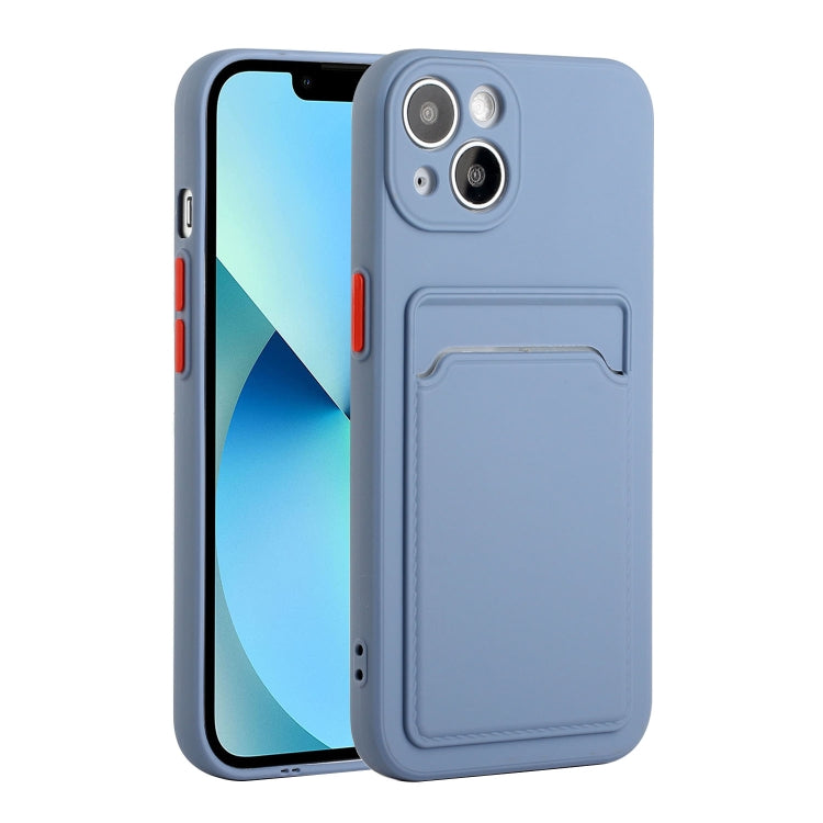 For iPhone 13 Card Slot Design Shockproof TPU Protective Case