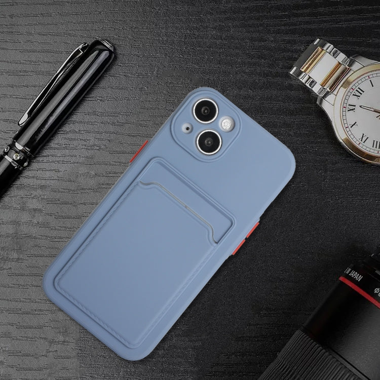 For iPhone 13 Card Slot Design Shockproof TPU Protective Case