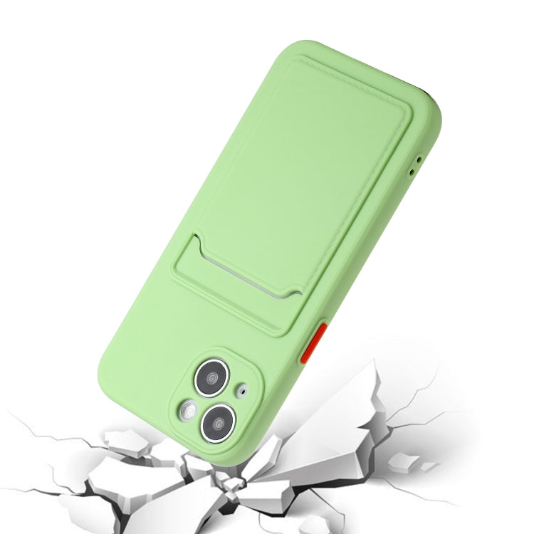 For iPhone 13 Card Slot Design Shockproof TPU Protective Case