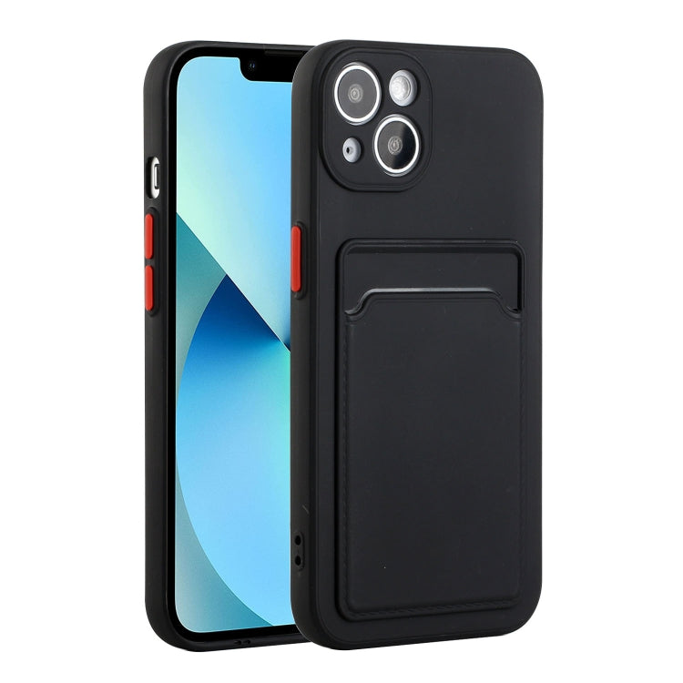 For iPhone 13 Card Slot Design Shockproof TPU Protective Case
