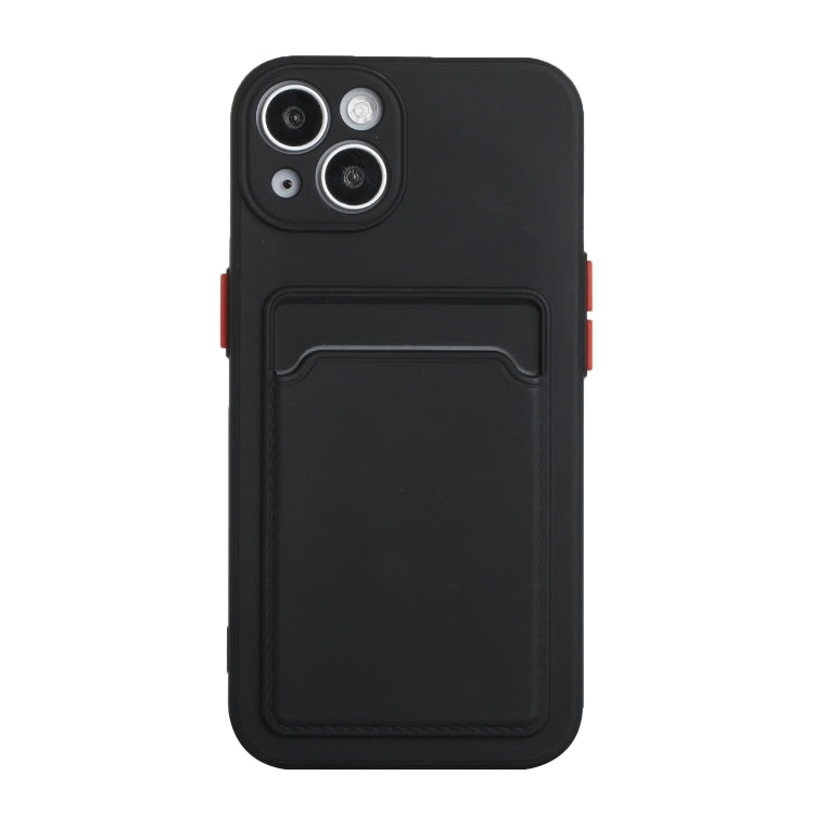 For iPhone 13 Card Slot Design Shockproof TPU Protective Case