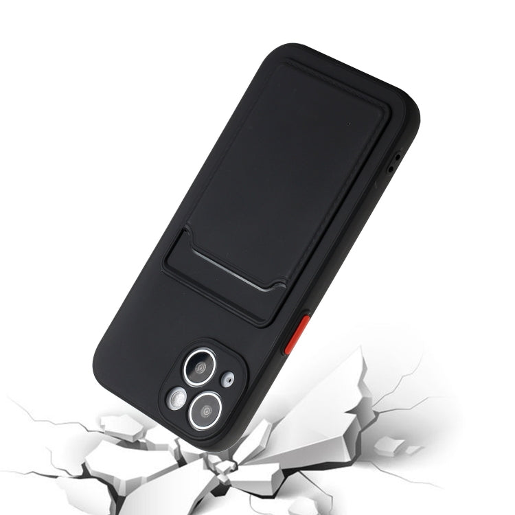 For iPhone 13 Card Slot Design Shockproof TPU Protective Case