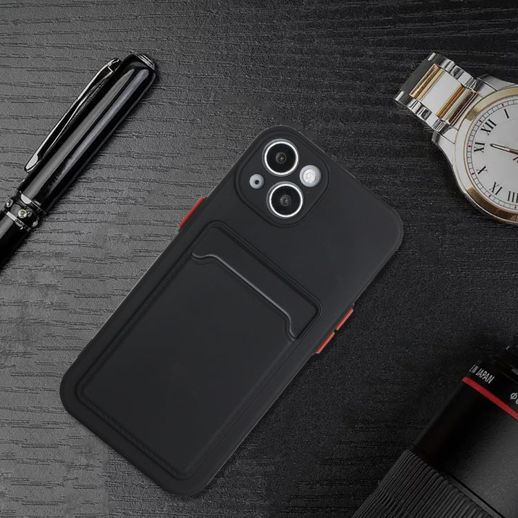 For iPhone 13 Card Slot Design Shockproof TPU Protective Case