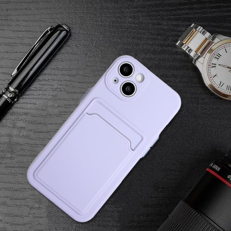 For iPhone 13 Card Slot Design Shockproof TPU Protective Case