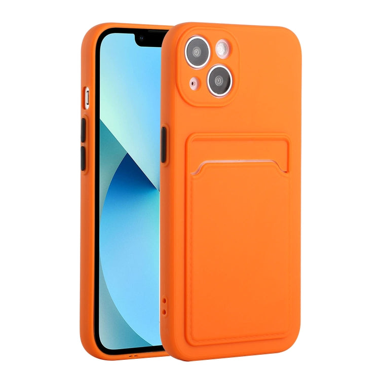 For iPhone 13 Card Slot Design Shockproof TPU Protective Case