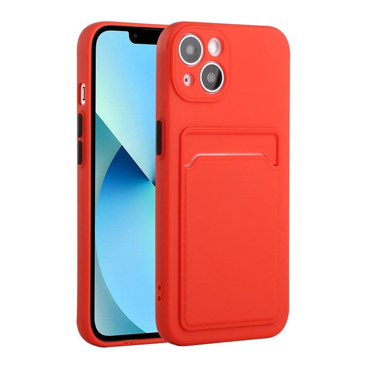 For iPhone 13 Card Slot Design Shockproof TPU Protective Case