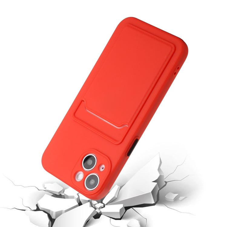 For iPhone 13 Card Slot Design Shockproof TPU Protective Case