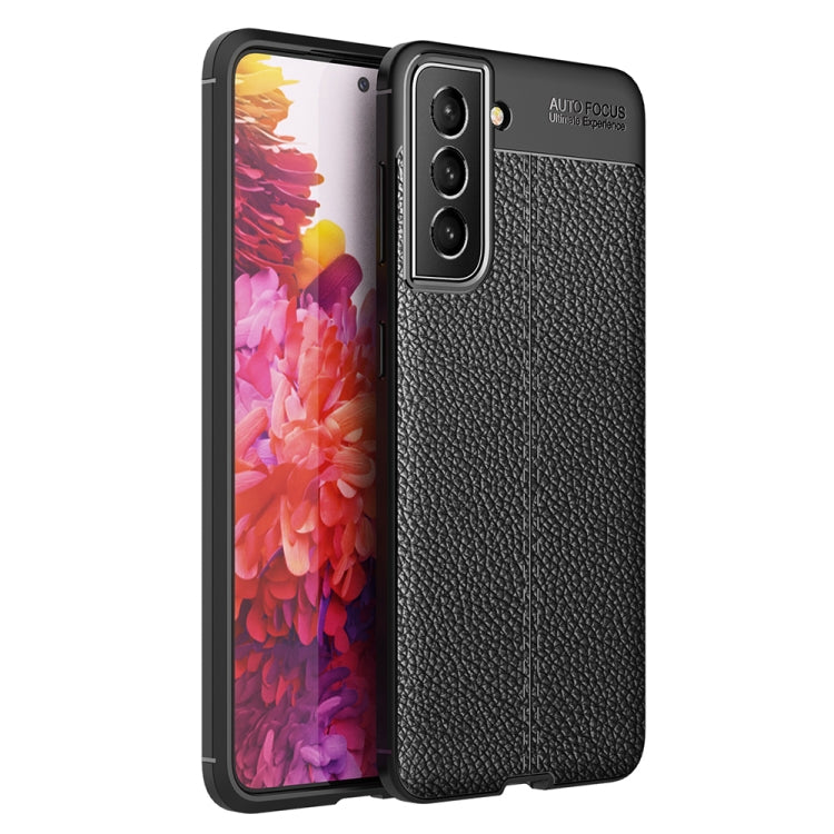 For Samsung Galaxy S22 Litchi Texture TPU Shockproof Case