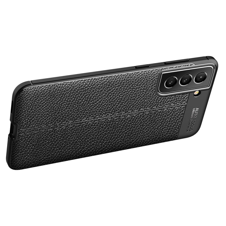 For Samsung Galaxy S22 Litchi Texture TPU Shockproof Case