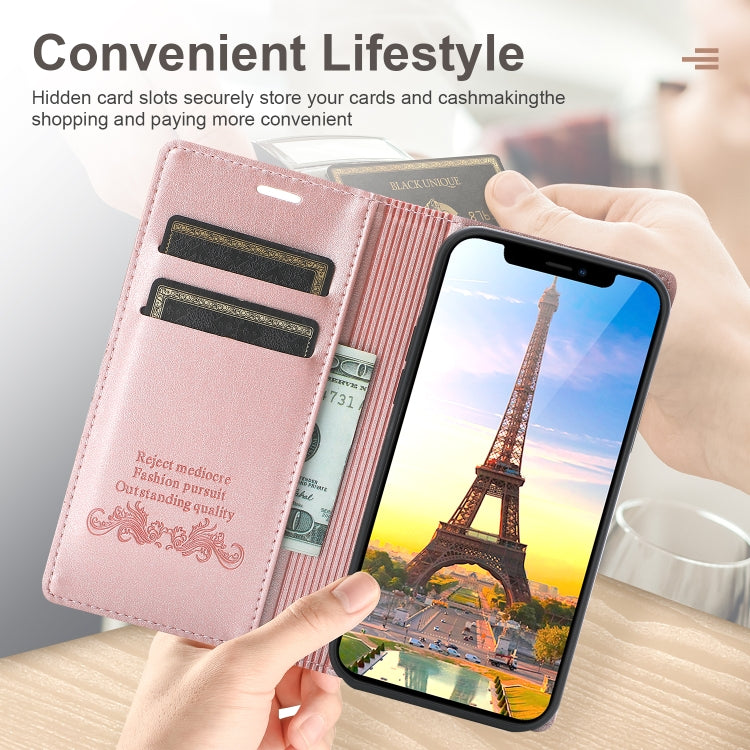 For iPhone 13 mini Dream Magnetic Suction Business Horizontal Flip PU Leather Case with Holder & Card Slot & Wallet