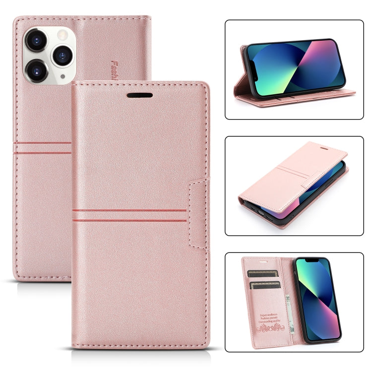 For iPhone 13 Dream Magnetic Suction Business Horizontal Flip PU Leather Case with Holder & Card Slot & Wallet