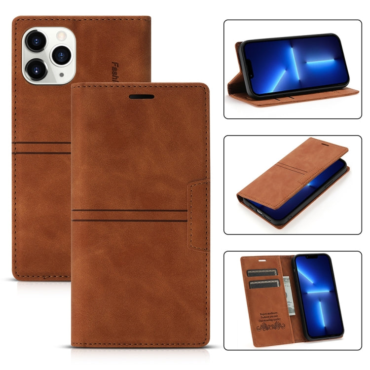 For iPhone 13 Pro Dream Magnetic Suction Business Horizontal Flip PU Leather Case with Holder & Card Slot & Wallet