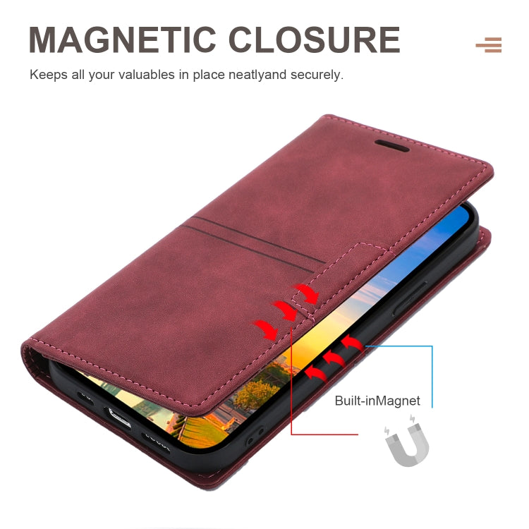 For iPhone 13 Pro Dream Magnetic Suction Business Horizontal Flip PU Leather Case with Holder & Card Slot & Wallet