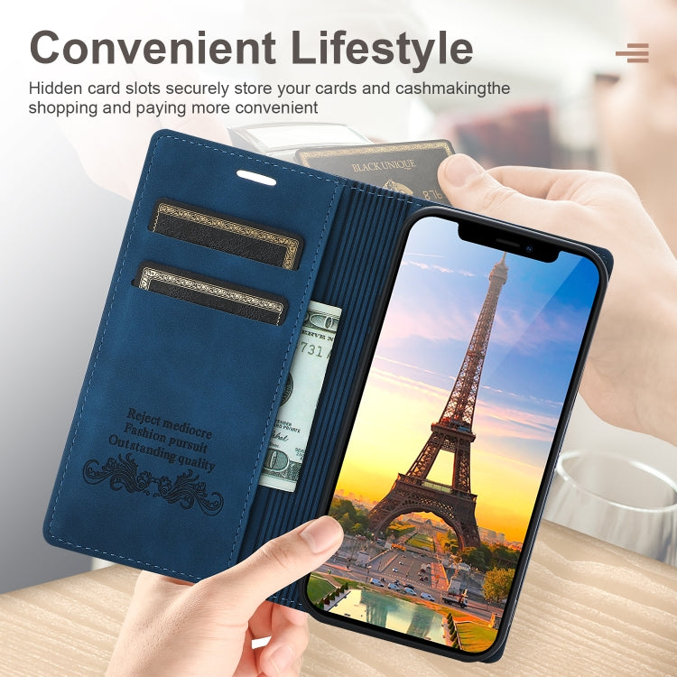 For iPhone 13 Pro Dream Magnetic Suction Business Horizontal Flip PU Leather Case with Holder & Card Slot & Wallet