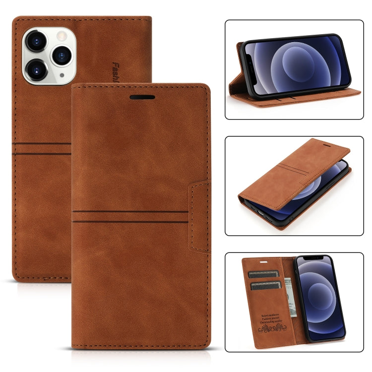 For iPhone 12 mini Dream Magnetic Suction Business Horizontal Flip PU Leather Case with Holder & Card Slot & Wallet