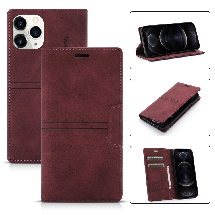 For iPhone 12 / 12 Pro Dream Magnetic Suction Business Horizontal Flip PU Leather Case with Holder & Card Slot & Wallet