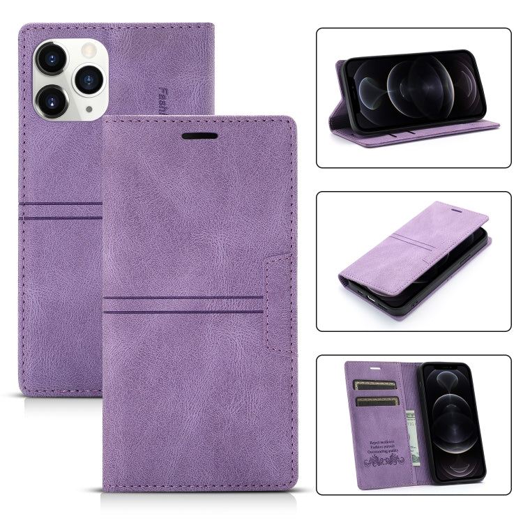 For iPhone 12 / 12 Pro Dream Magnetic Suction Business Horizontal Flip PU Leather Case with Holder & Card Slot & Wallet