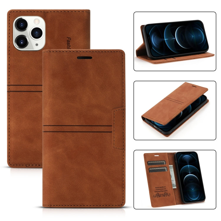 For iPhone 12 Pro Max Dream Magnetic Suction Business Horizontal Flip PU Leather Case with Holder & Card Slot & Wallet
