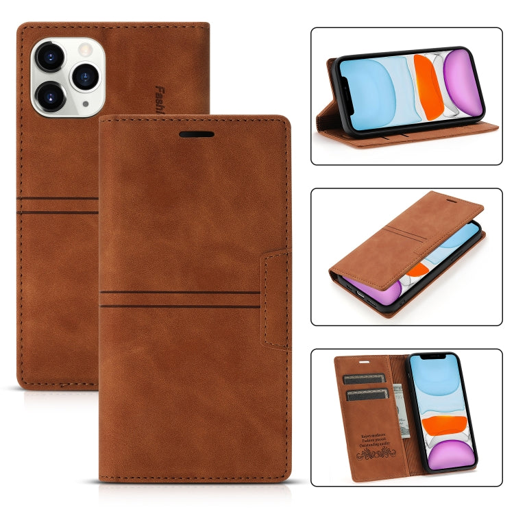 For iPhone 11 Dream Magnetic Suction Business Horizontal Flip PU Leather Case with Holder & Card Slot & Wallet