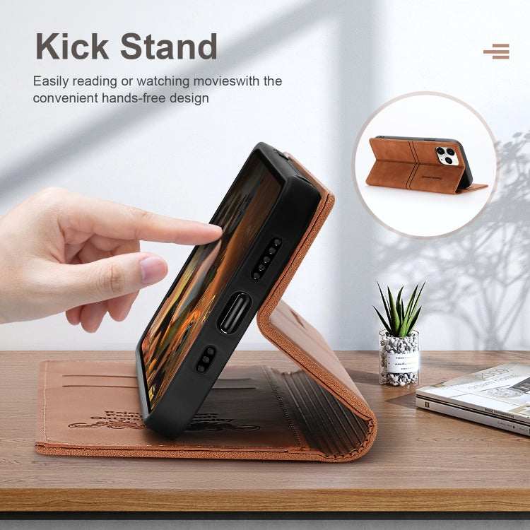 For iPhone 11 Dream Magnetic Suction Business Horizontal Flip PU Leather Case with Holder & Card Slot & Wallet