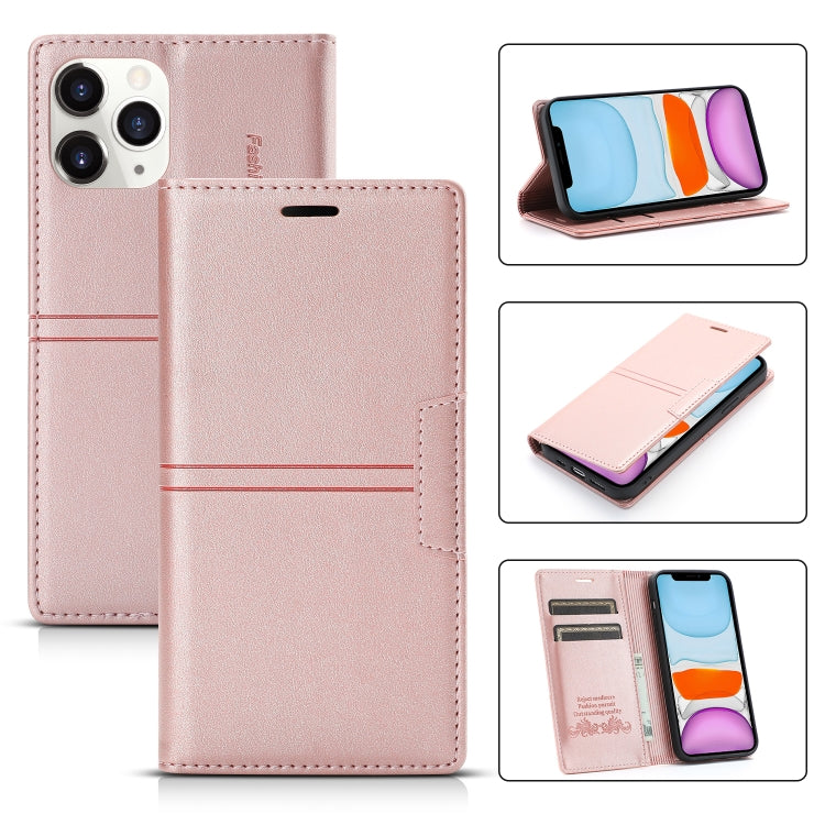 For iPhone 11 Dream Magnetic Suction Business Horizontal Flip PU Leather Case with Holder & Card Slot & Wallet