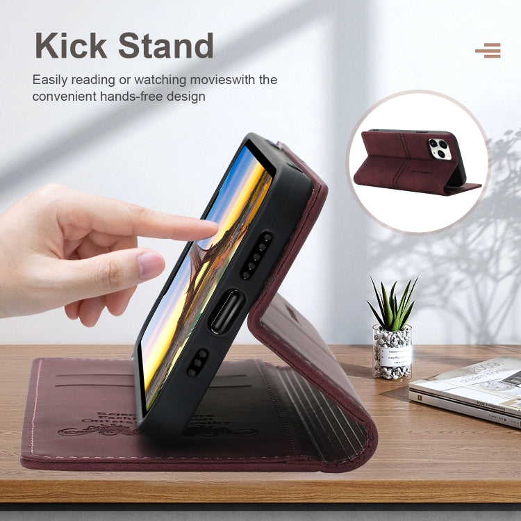 For iPhone 11 Dream Magnetic Suction Business Horizontal Flip PU Leather Case with Holder & Card Slot & Wallet