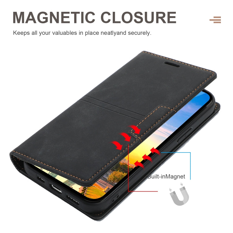 For iPhone 11 Dream Magnetic Suction Business Horizontal Flip PU Leather Case with Holder & Card Slot & Wallet