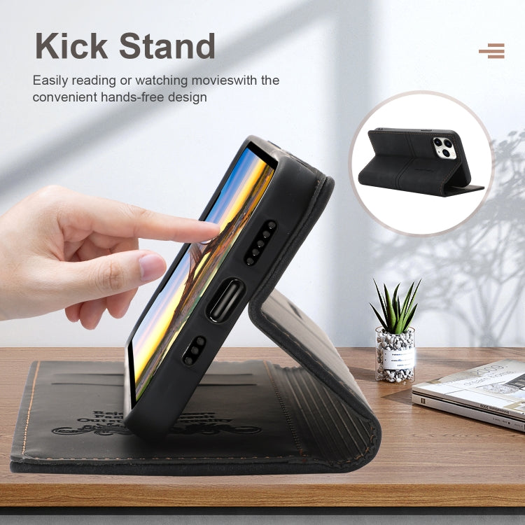 For iPhone 11 Dream Magnetic Suction Business Horizontal Flip PU Leather Case with Holder & Card Slot & Wallet