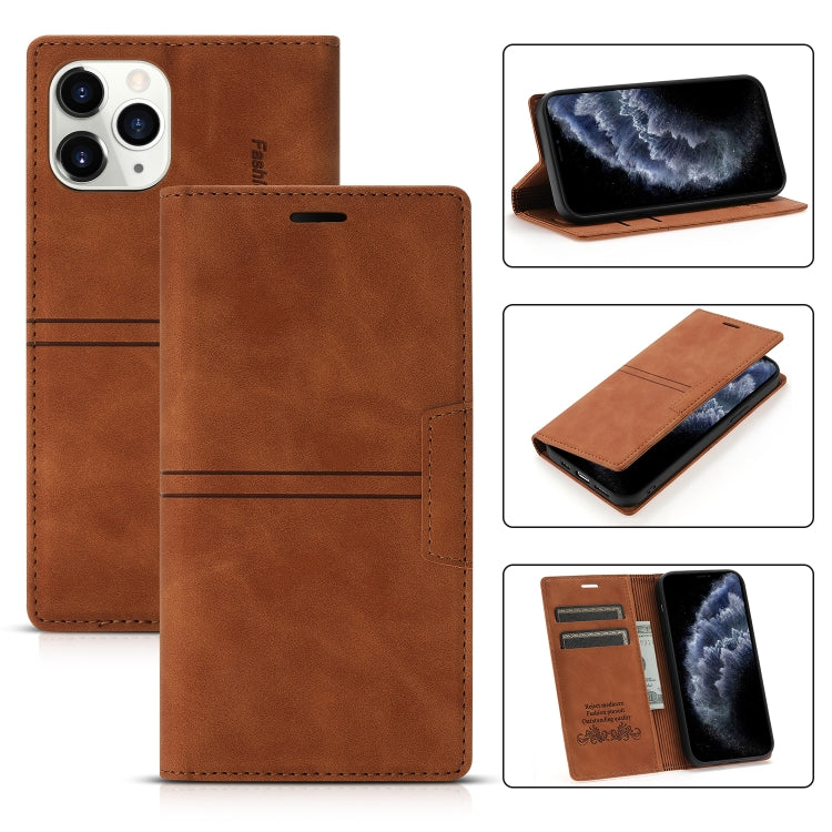 For iPhone 11 Pro Dream Magnetic Suction Business Horizontal Flip PU Leather Case with Holder & Card Slot & Wallet