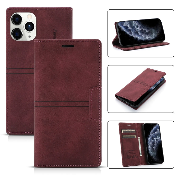 For iPhone 11 Pro Dream Magnetic Suction Business Horizontal Flip PU Leather Case with Holder & Card Slot & Wallet