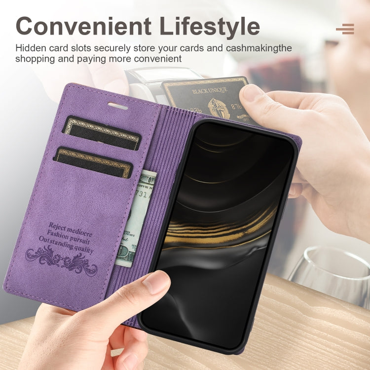 For iPhone X / XS Dream Magnetic Suction Business Horizontal Flip PU Leather Case with Holder & Card Slot & Wallet