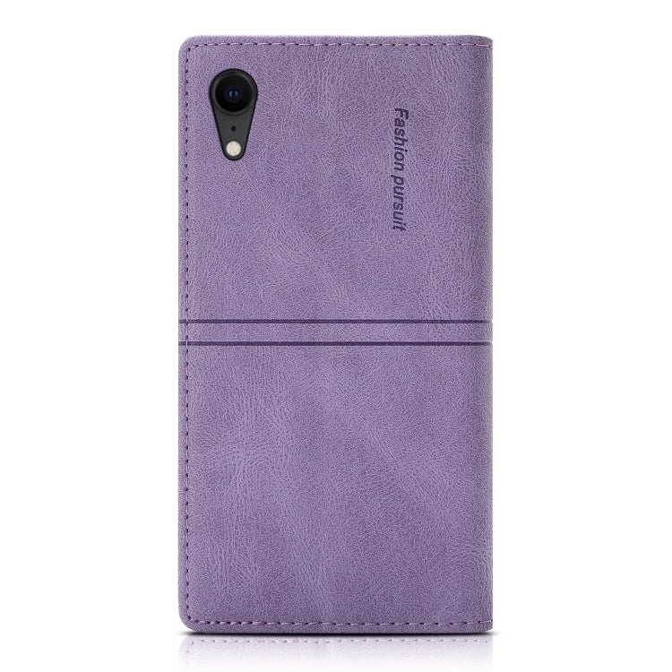 For iPhone XR Dream Magnetic Suction Business Horizontal Flip PU Leather Case with Holder & Card Slot & Wallet